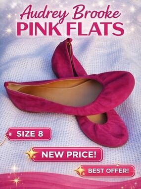 Audrey‎ Brooke Shocking Pink Flats 8